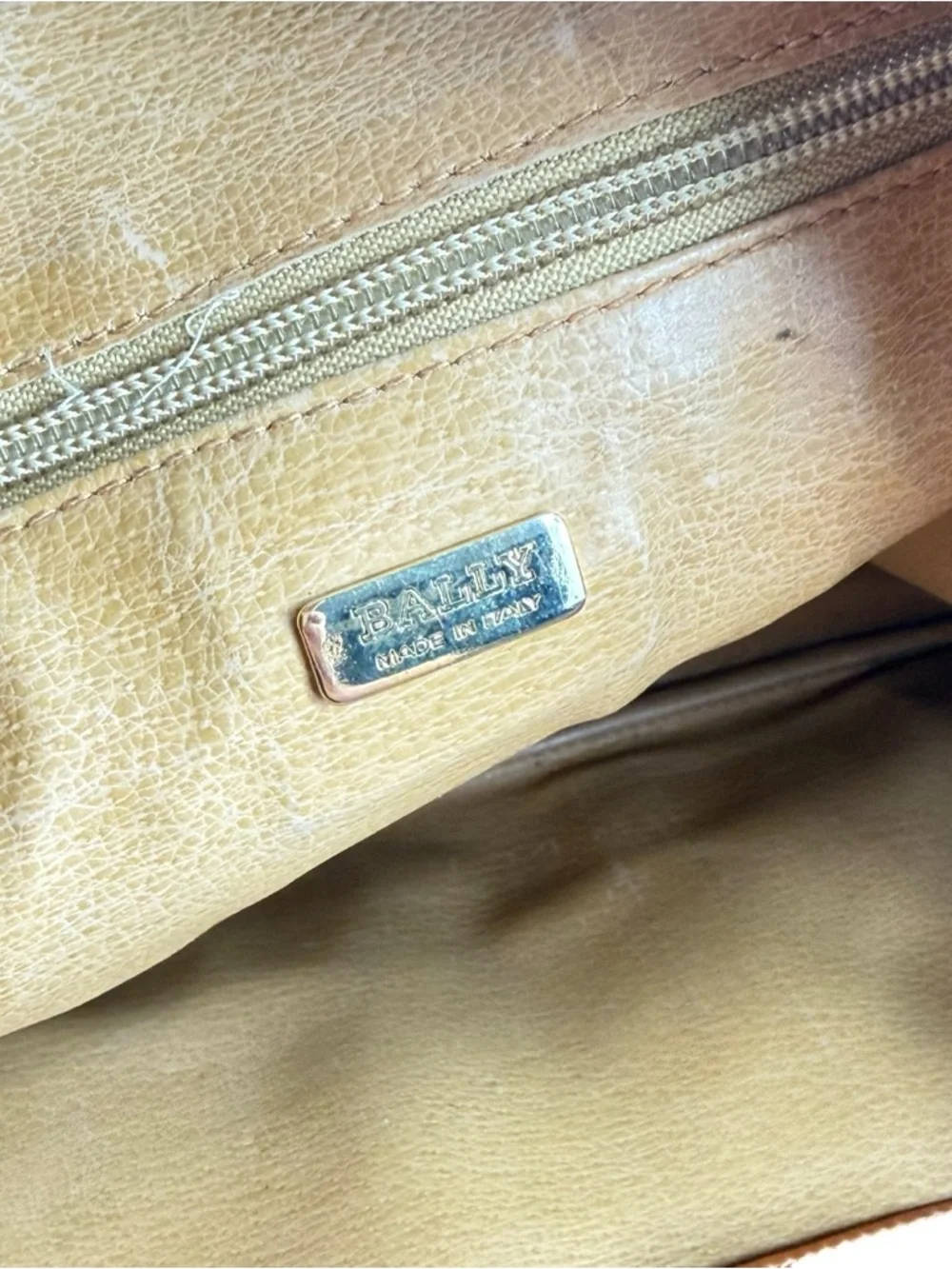 BALLY Vintage Documents Canvas Leather Briefcase Made in Italy